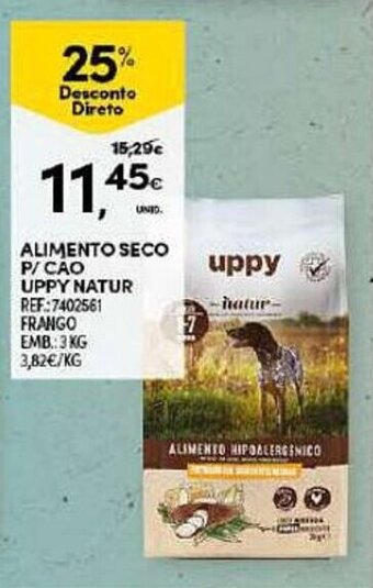 Continente ALIMENTO SECO P/CAO UPPY NATUR promoção