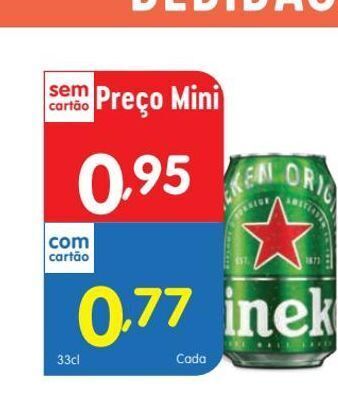 Minipreço Cerveja heineken promoção