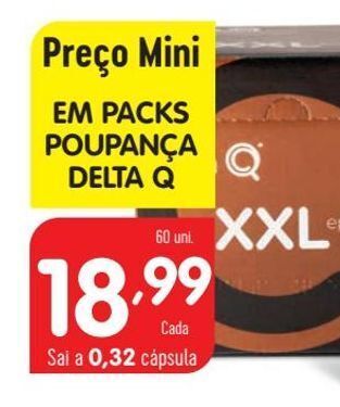 Minipreço Cápsulas de café delta q promoção