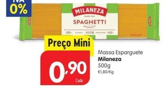 Minipreço Massas milaneza promoção