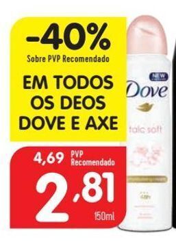 Minipreço Desodorizante dove promoção
