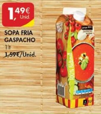 Pingo Doce Sopa Fria Gaspacho 1lt promoção
