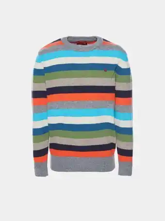 Camisola de malha às riscas