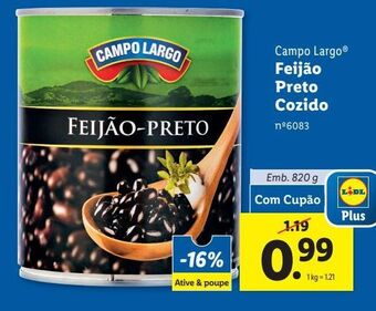 Lidl Feijão preto promoção