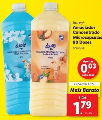 Lidl Amaciador promoção