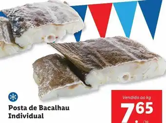 Lidl Posta de bacalhau promoção