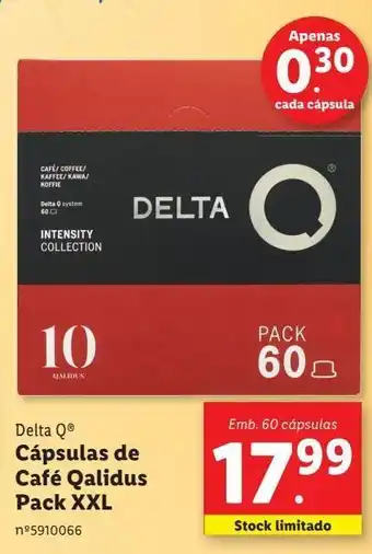 Lidl Cápsulas de café delta q promoção