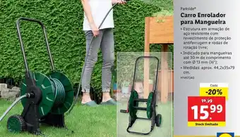 Lidl Enrolador de mangueira parkside promoção