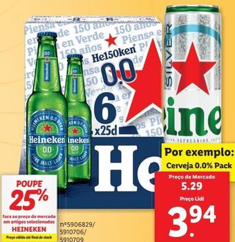 Lidl Cerveja heineken promoção