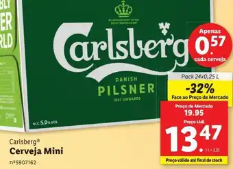 Lidl Cerveja carlsberg promoção