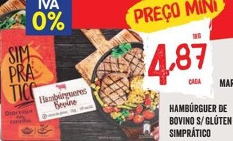 Minipreço Hambúrguer promoção