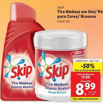 Lidl Produtos de limpeza skip promoção