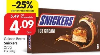Minipreço Gelados snickers promoção