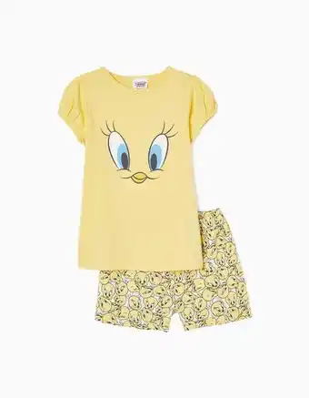 Zippy Pijama em algodão para menina 'tweety', amarelo promoção
