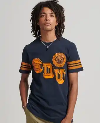 Athletic college graphic t shirt
