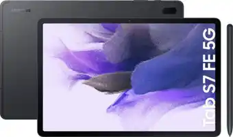 MediaMarkt Tablet samsung galaxy tab s7 fe preto - 12.4 64gb 4gb ram octa-core 5g promoção