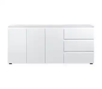 Conforama Aparador skipper 3 portas 3 gavetas 178,5 cm, branco promoção