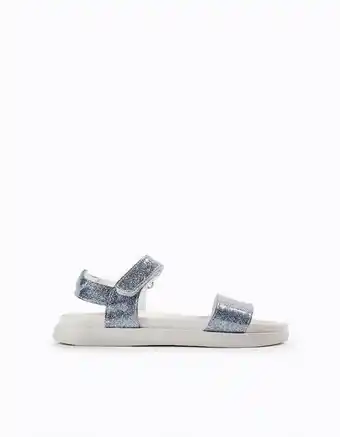 Sandálias com purpurinas para menina 'zy superlight runner', prateado/branco