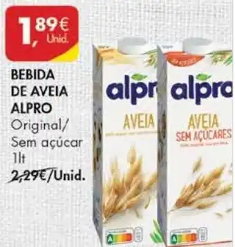 Pingo Doce Bebida de Aveia Alpro 1Llt promoção