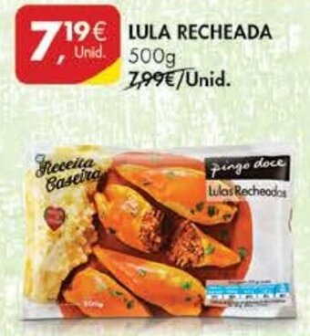 Pingo Doce Lula Recheada 500g promoção