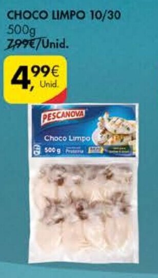 Pingo Doce Choco Limpo 10/30 500g promoção