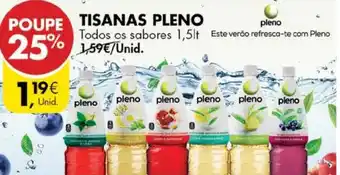 Pingo Doce Tisanas Pleno 1,5lt promoção