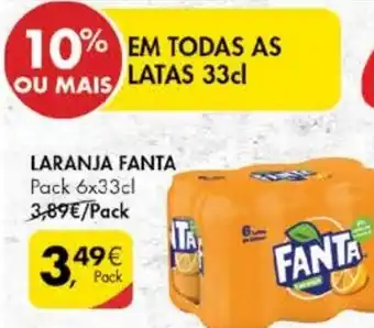 Pingo Doce Laranja Fanta 6x33cl promoção