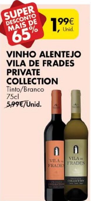 Vinho Alentejo Vila de Frades Private Collection 75cl