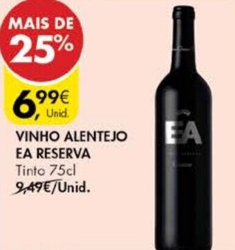 Pingo Doce Vinho Alentejo EA Reserva 75cl promoção