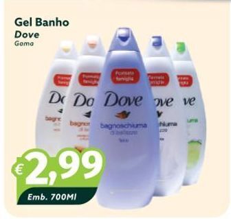 Roque Supermercados Gel de banho dove promoção