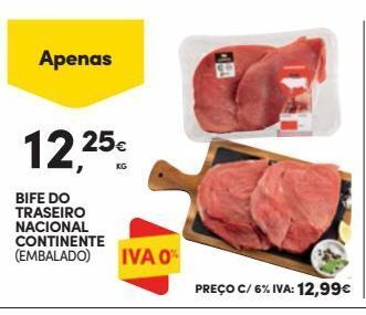 Continente Bom dia Carne bovina promoção