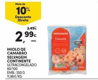 Continente Bom dia Camarão continente promoção
