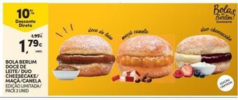 Continente Bom dia Pão doce com creme promoção