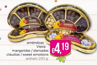 Amêndoas Vieira Margaridas/ Damadas Cláudias/ Sweet Emotions 200g