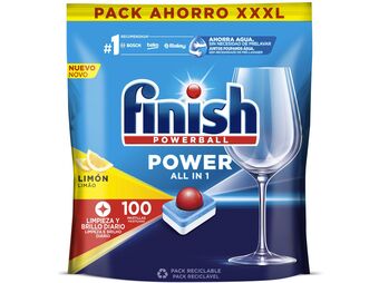 Auchan Detergente loiça máquina finish power limão 100p promoção