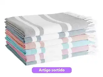 Auchan Toalha praia 100% algod actuel sortido 90x180cm promoção