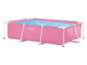 Auchan Piscina retangular intex rosa 220x150x60cm promoção