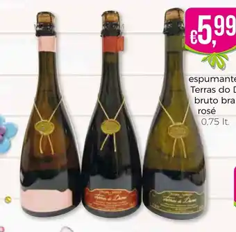 Bolama Espumante Terras do Demo Bruto Branco/Tinto Rosé 0,75lt promoção