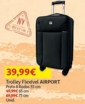 Auchan Trolley flexivel airport promoção