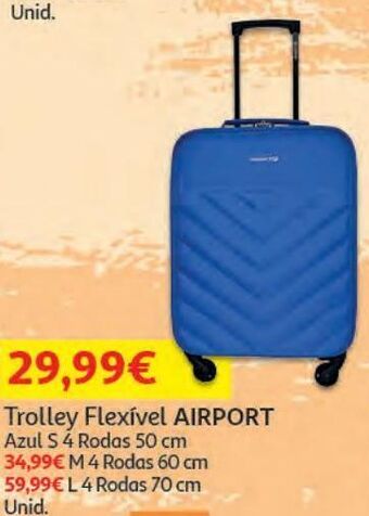 Auchan Trolley flexivel airport promoção