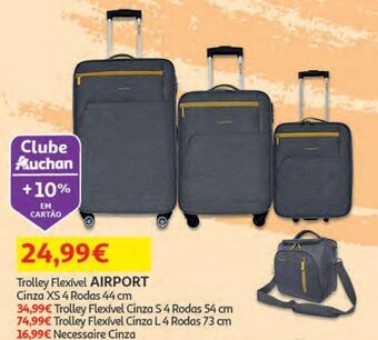 Auchan Trolley flexivel airport promoção