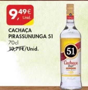 Pingo Doce Cachaça Pirassununga 51 70cl promoção