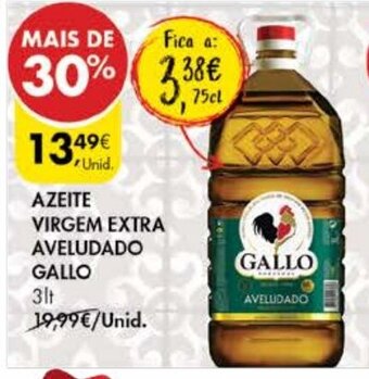Azeite Virgem Extra Aveludado Gallo 3lt
