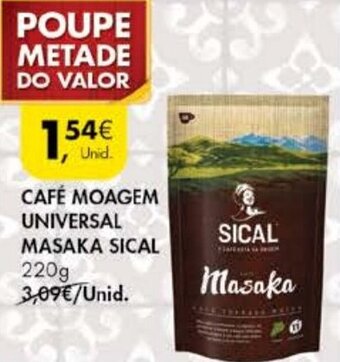 Pingo Doce Cafe Moagem Universal Masaka Sical 220g promoção