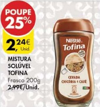 Pingo Doce Mistura Solúvel Tofina 200g promoção