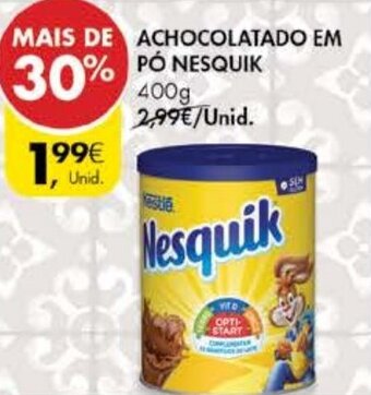 Pingo Doce Achocolatado Em Pó Nesquik 400g promoção