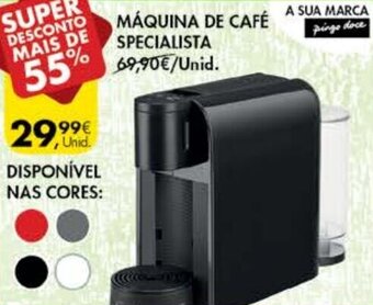 Pingo Doce Máquina de Café Specialista promoção