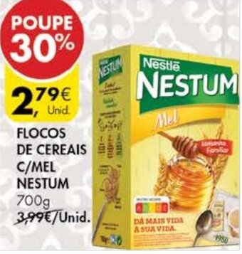 Pingo Doce Flocos de Cereais C/Mel Nestum 700g promoção