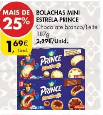 Pingo Doce Bolachas Mini Estrela Prince 187g promoção