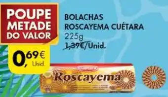Pingo Doce Bolachas Roscayema Cuétara 225g promoção